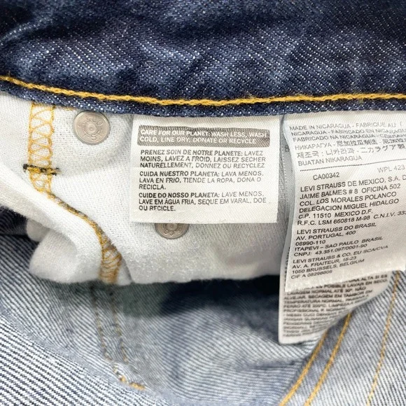 Levis 550 Mens Jeans Size 36x30 Tapered Leg Relaxed Fit Street Classic Preppy - Picture 12 of 16